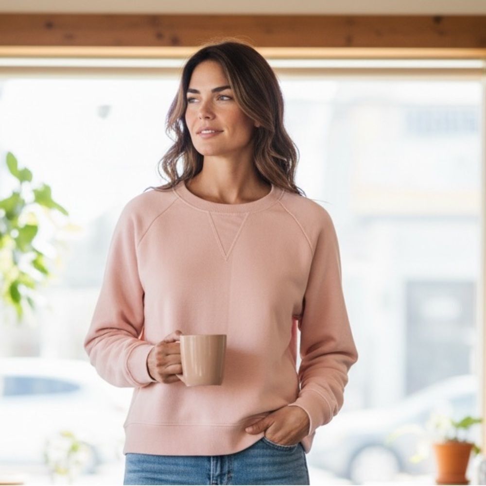 Madewell Orangish Pink Sweatshirt